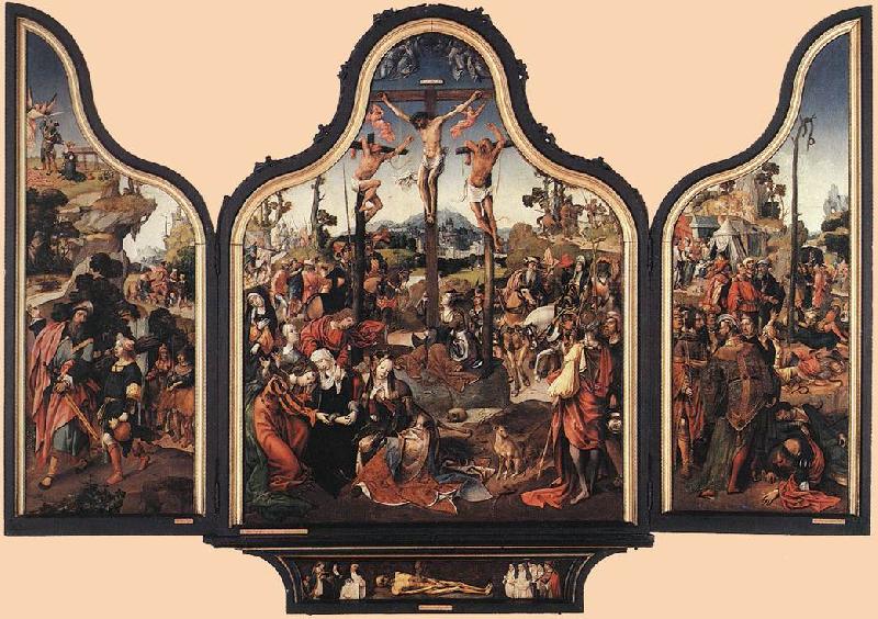 ENGELBRECHTSZ., Cornelis Crucifixion Altarpiece f France oil painting art